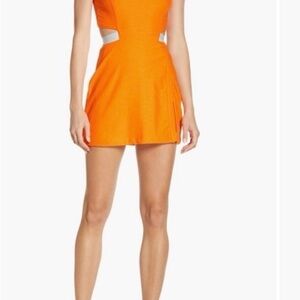 Outdoor Voices Bright Orange Exercise Mini Dress XS